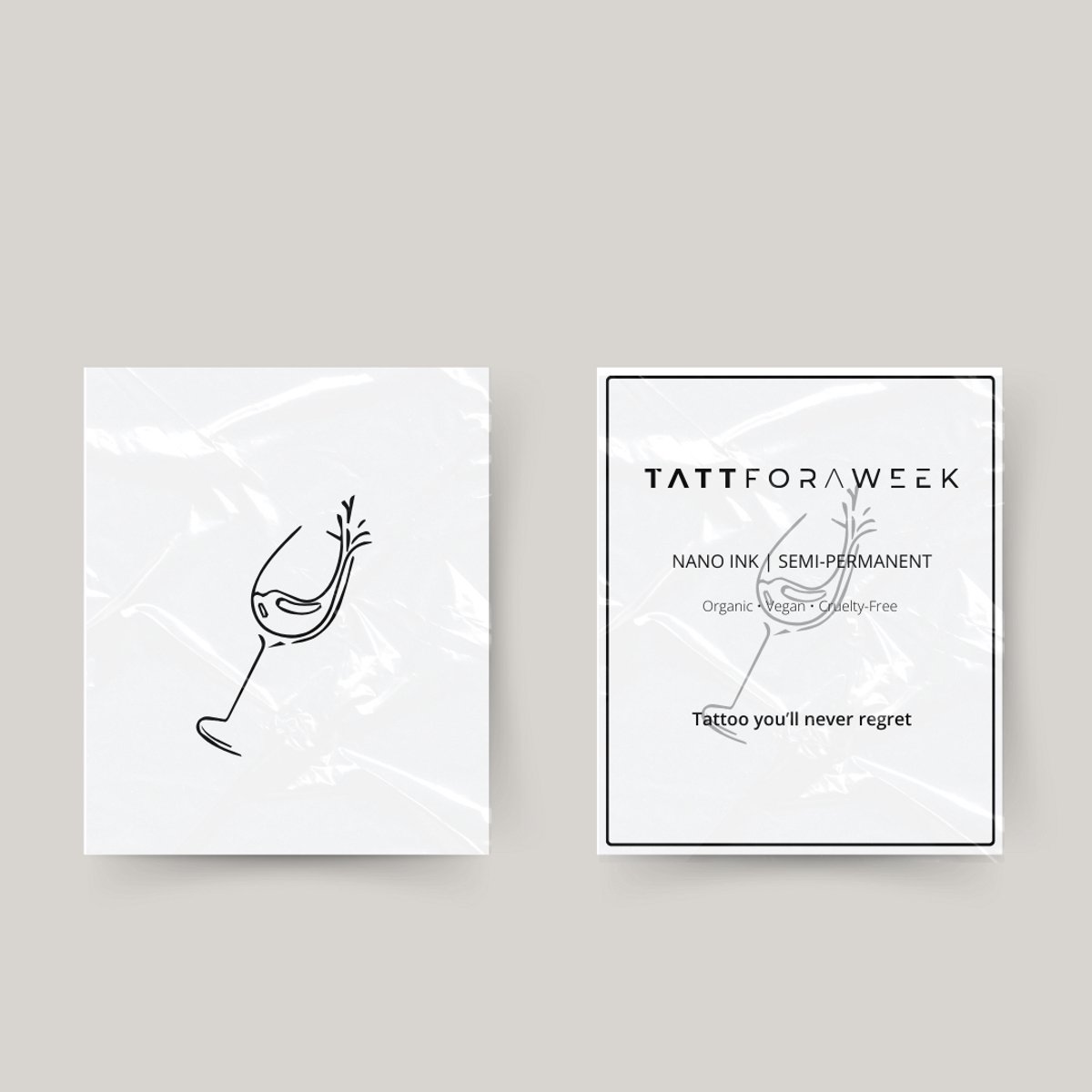 Tijdelijke tattoo wijn | Neptattoo volwassenen | Tijdelijke tattoo voor volwassenen | Temporary tattoo | Plaktattoos voor volwassenen | Neptattoos | Probeer zorgeloos een tattoo | tattforaweek